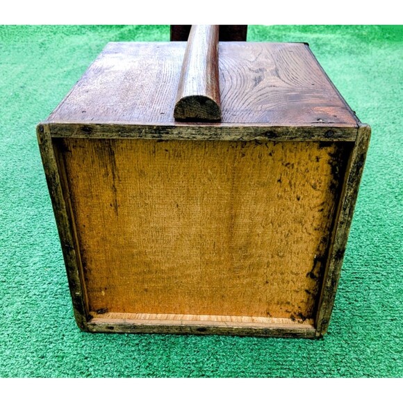 Antique Japanese Zelkova Wooden 7-Drawer Tansu Haribaku Sew/Trinket Storage Box - Picture 10 of 14